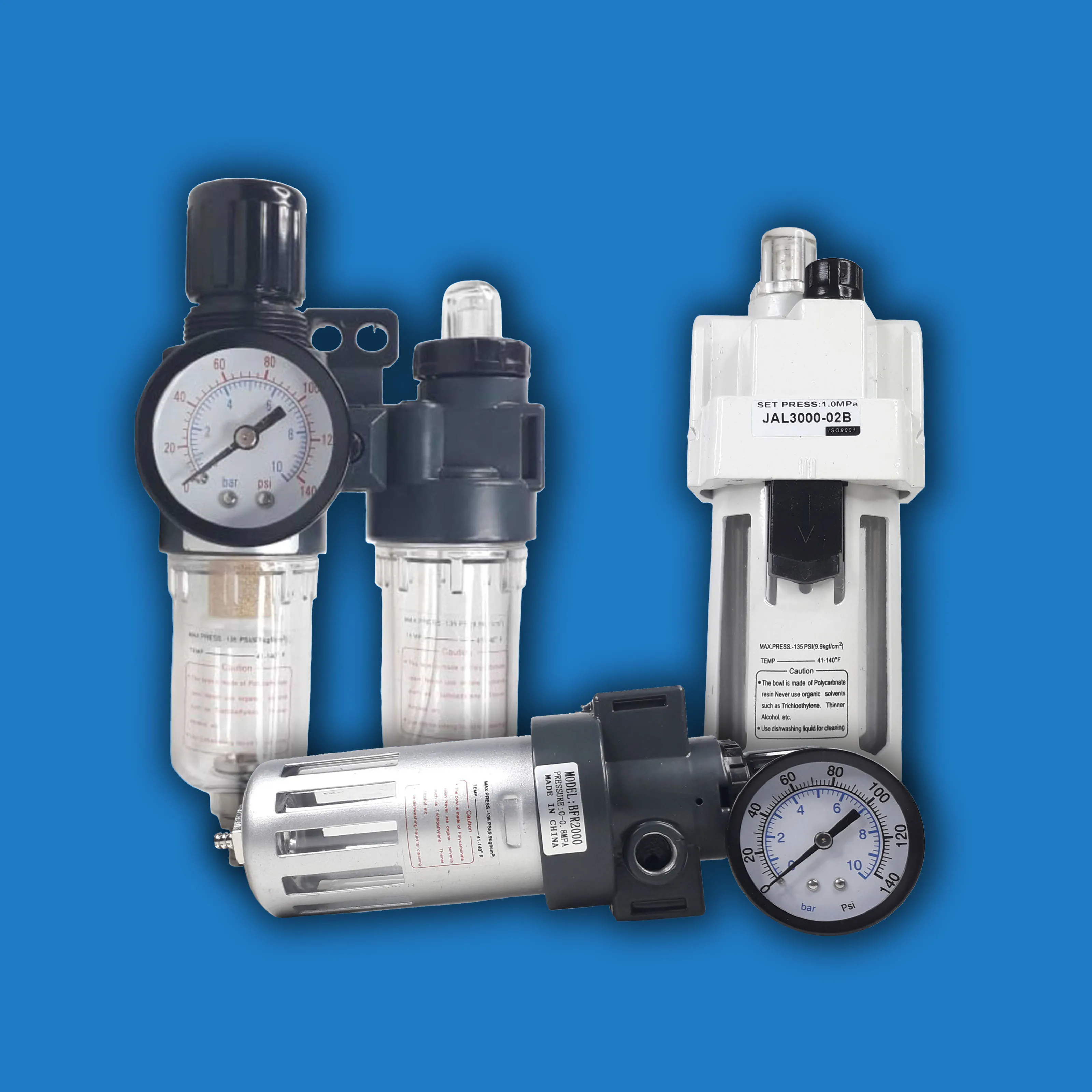 FILTROS REGULADORES E LUBRIFICADORES