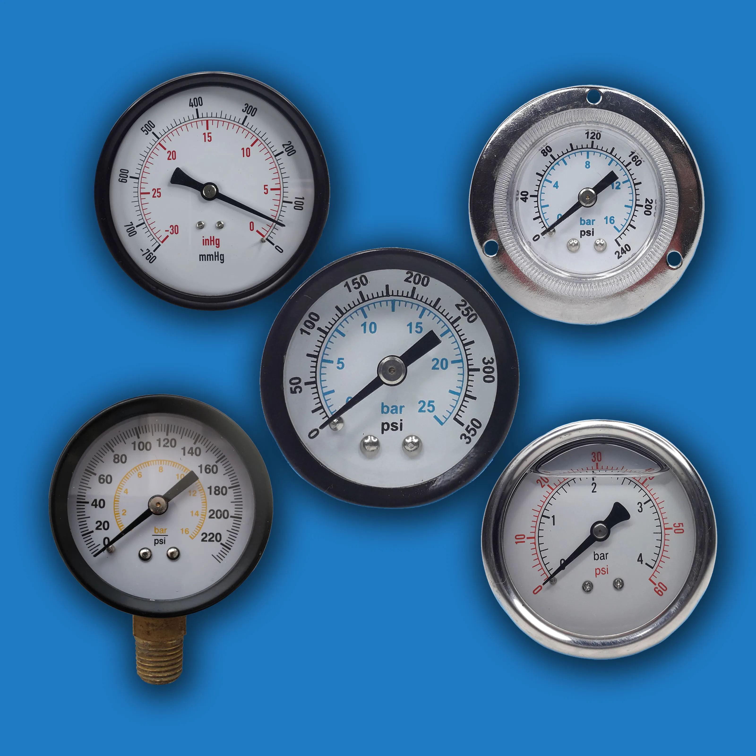 MANÔMETROS E VACUÔMETROS